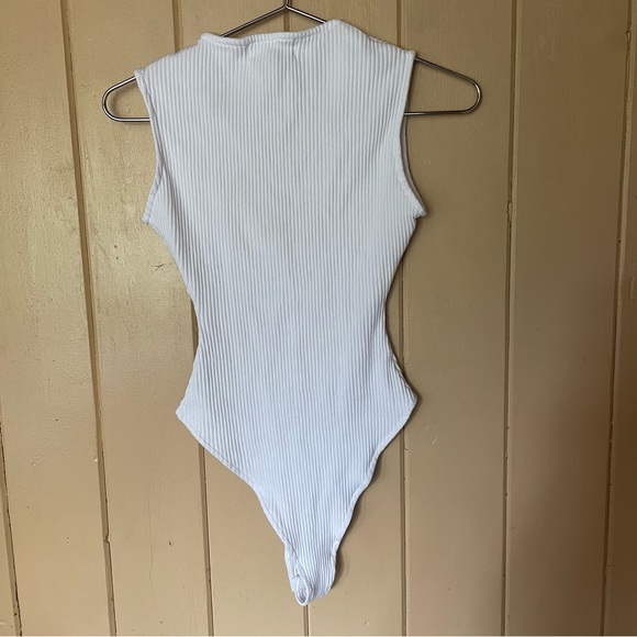 Mara Hoffman Janet Bodysuit Ribbed Knit Organic Cotton Size XS - Picture 5 of 6